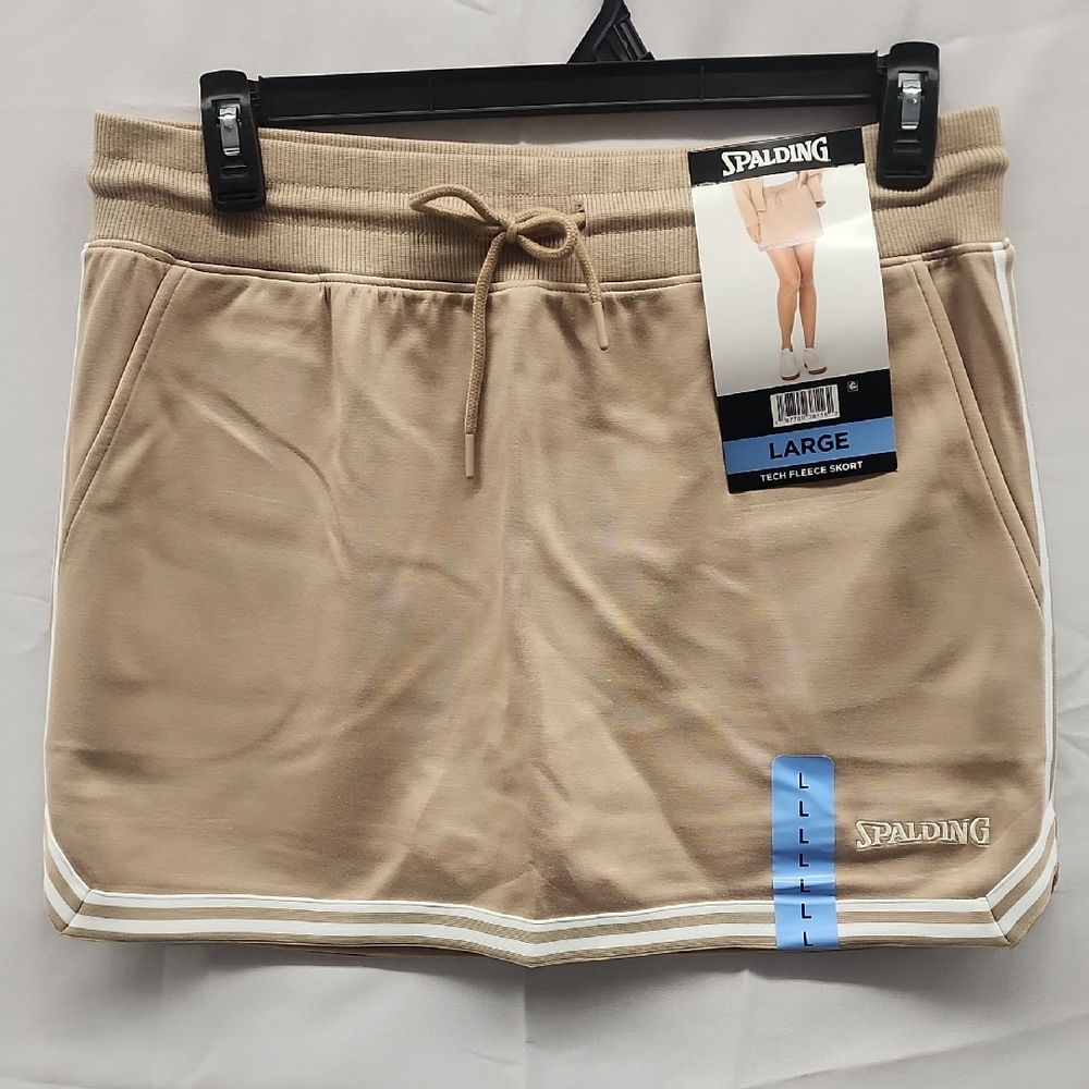 Spalding‎ Women's Beige Athletic Shorts